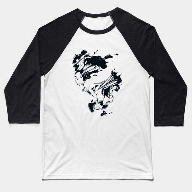 Run Mona, Run Ink Baseball T-Shirt by Dagui